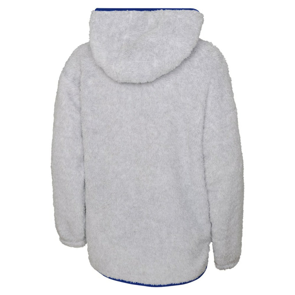 New York Rangers Girls Youth Ultimate Teddy Fleece Pullover Hoodie - Heather Gray - NHL 200189126