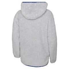 New York Rangers Girls Youth Ultimate Teddy Fleece Pullover Hoodie - Heather Gray - NHL 200189126