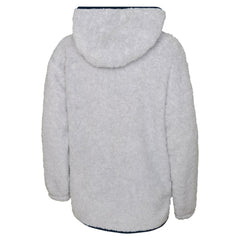 Seattle Kraken Girls Youth Ultimate Teddy Fleece Pullover Hoodie - Heather Gray - NHL 200189128