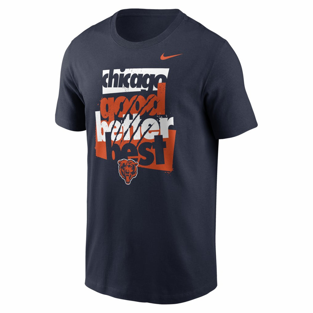 Nike Chicago Bears Local Phrase Club T-Shirt Navy