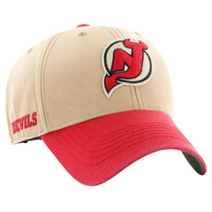 New Jersey Devils '47 Dusted Sedgwick MVP Adjustable Hat - Khaki/Red - NHL 200189377