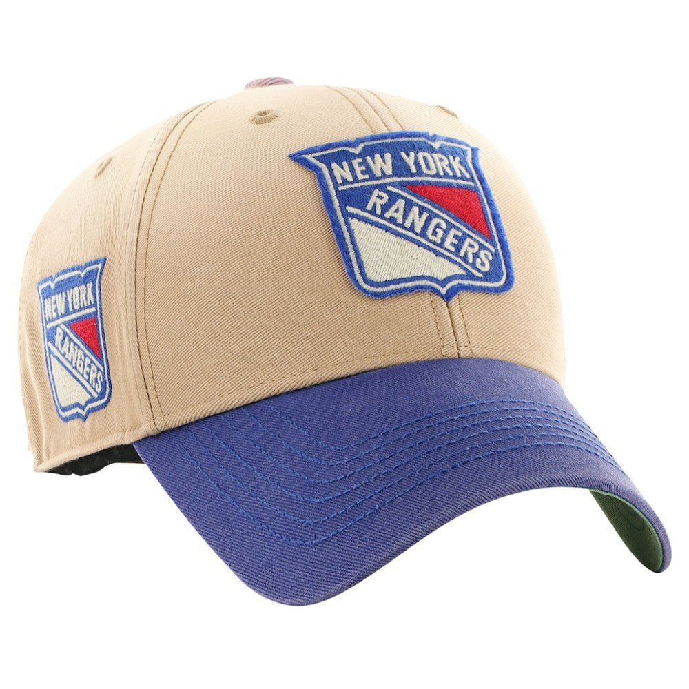 New York Rangers '47 Dusted Sedgwick MVP Adjustable Hat - Khaki/Blue - NHL 200189379