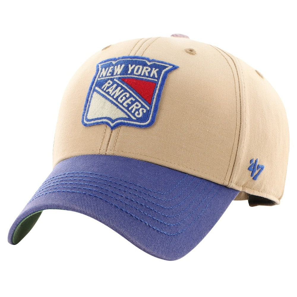 New York Rangers '47 Dusted Sedgwick MVP Adjustable Hat - Khaki/Blue - NHL 200189379