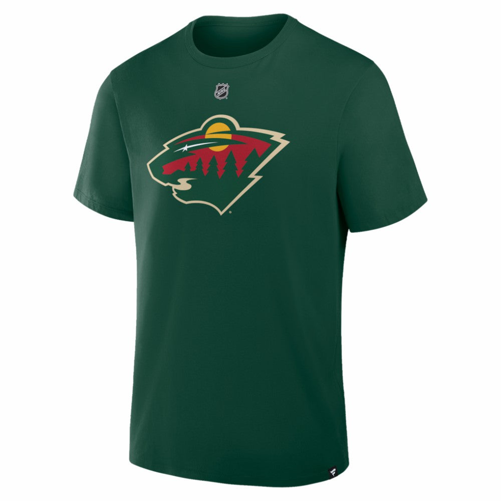 Quinn Hughes Minnesota Wild Fanatics Authentic Stack Name & Number T-Shirt - Green - NHL 2001893904