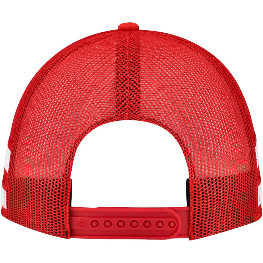Detroit Red Wings '47 Sideband Stripes Trucker Snapback Hat - Red - NHL 200189413