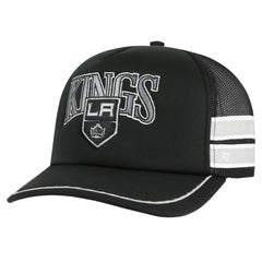Los Angeles Kings '47 Sideband Stripes Trucker Snapback Hat - Black - NHL 200189415