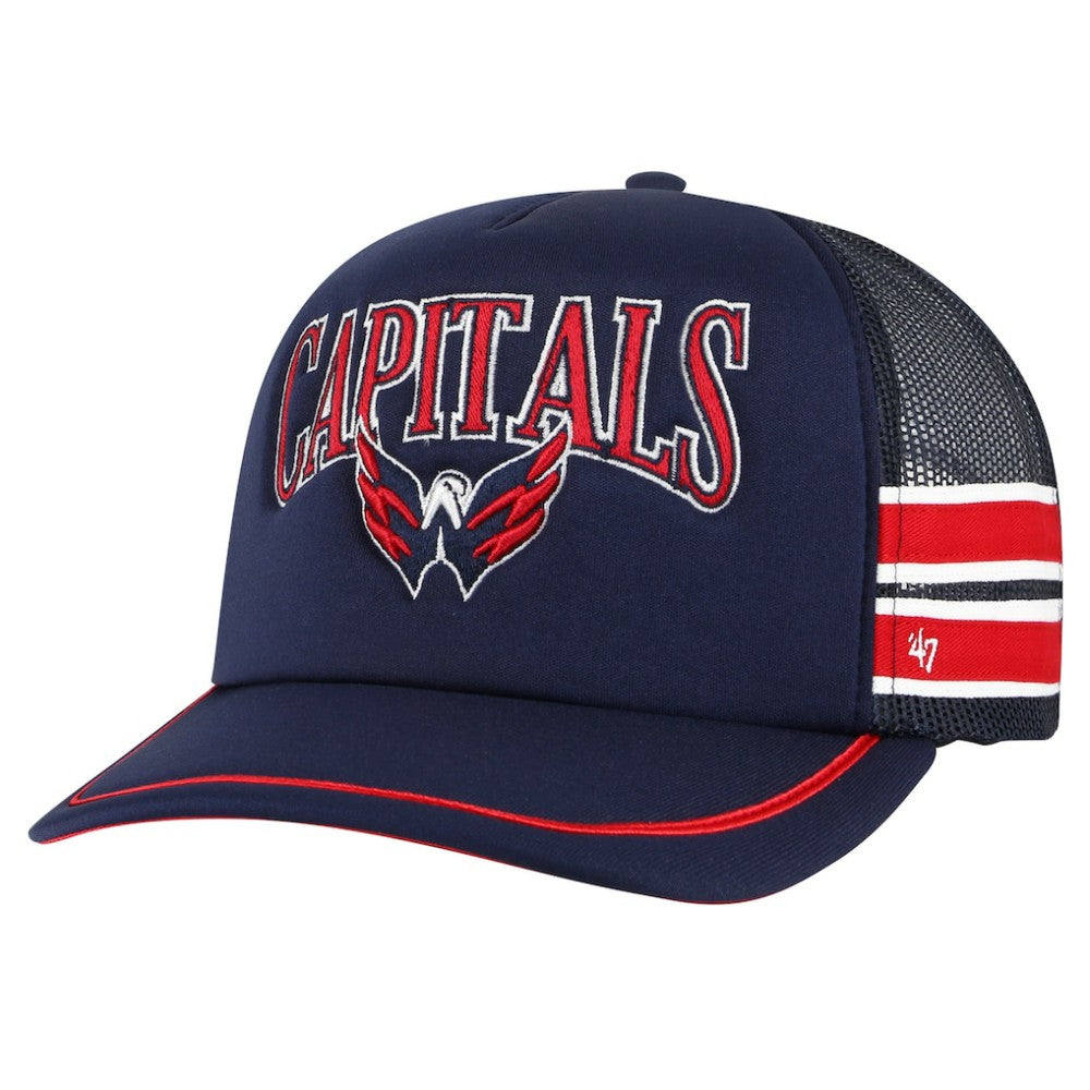 Washington Capitals '47 Sideband Stripes Trucker Snapback Hat - Navy - NHL 200189427