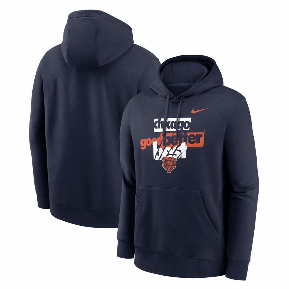 Nike Chicago Bears Good Better Best Club Hoodie Navy