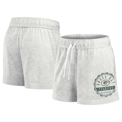 Fanatics Green Bay Packers Women's Vintage Badge Shorts Oatmeal