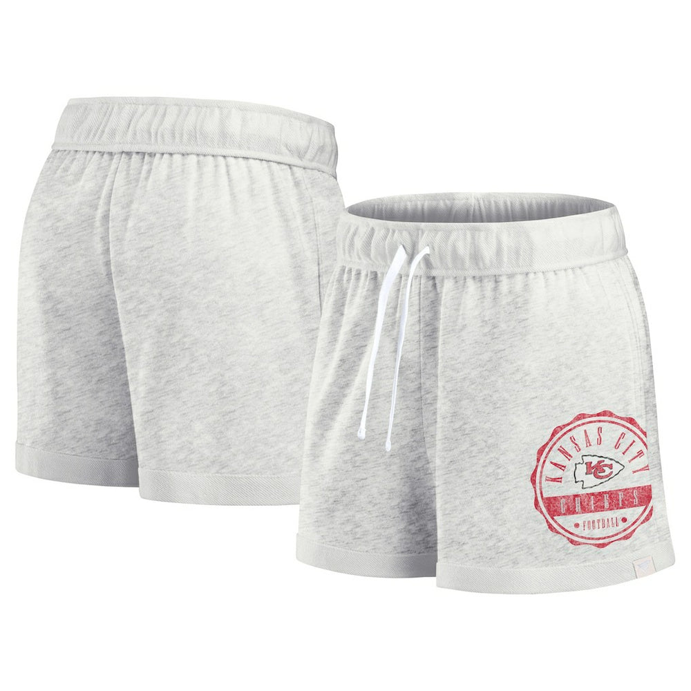 Fanatics Kansas City Chiefs Women's Vintage Badge Shorts Oatmeal