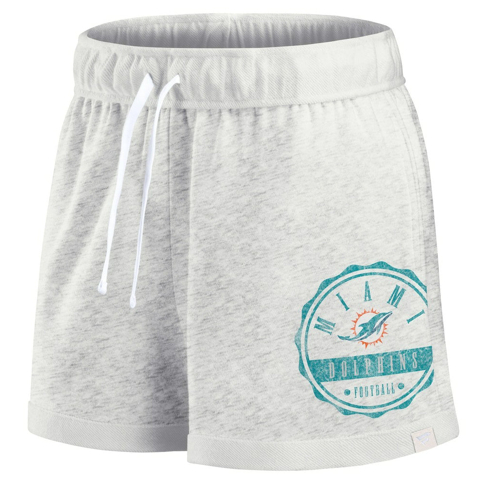 Fanatics Miami Dolphins Women's Vintage Badge Shorts Oatmeal