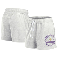 Fanatics Minnesota Vikings Women's Vintage Badge Shorts Oatmeal