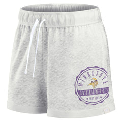 Fanatics Minnesota Vikings Women's Vintage Badge Shorts Oatmeal