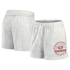Fanatics San Francisco 49ers Women's Vintage Badge Shorts Oatmeal