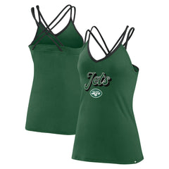 Fanatics New York Jets Women's Go For It Strappy Crossback Tank Top Green