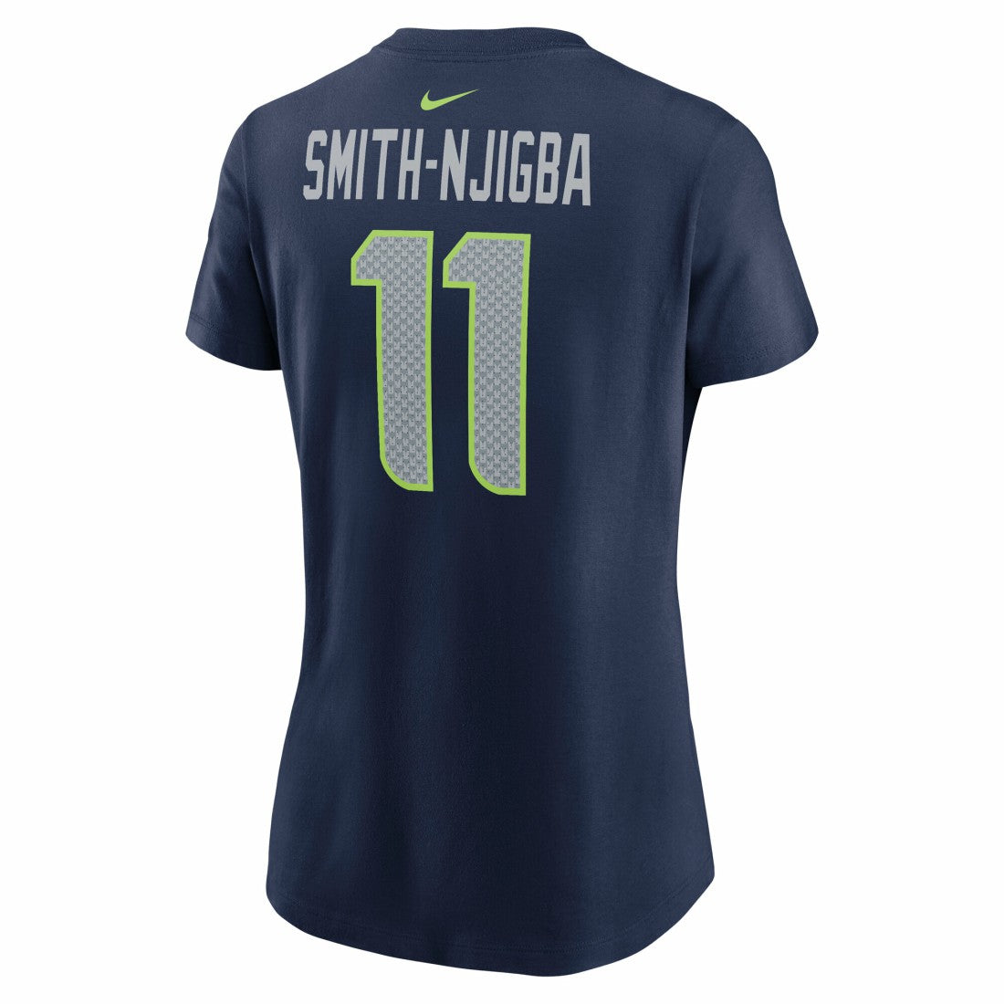Nike Jaxon Smith-Njigba Seattle Seahawks Women's Super Bowl LX Patch Name & Number T-Shirt College Navy