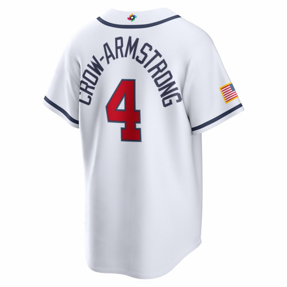 Pete Crow-Armstrong USA Baseball Nike 2026 World Baseball Classic Home Stadium Jersey - White - Nike Online