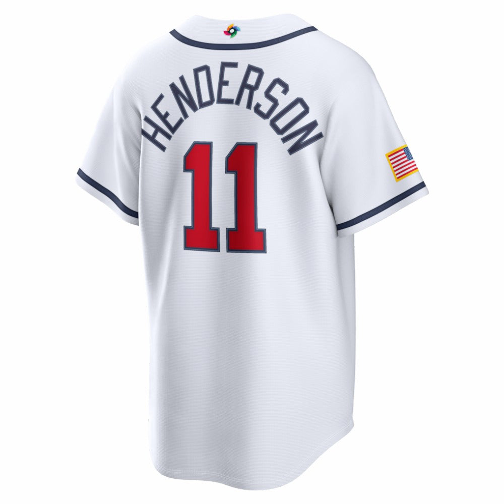 Gunnar Henderson USA Baseball Nike 2026 World Baseball Classic Home Stadium Jersey - White - Nike Discount