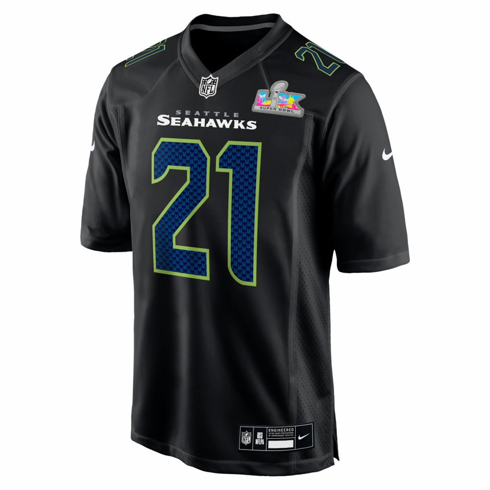 Nike Devon Witherspoon Seattle Seahawks Super Bowl LX Patch Carbon Fashion Game Jersey Black