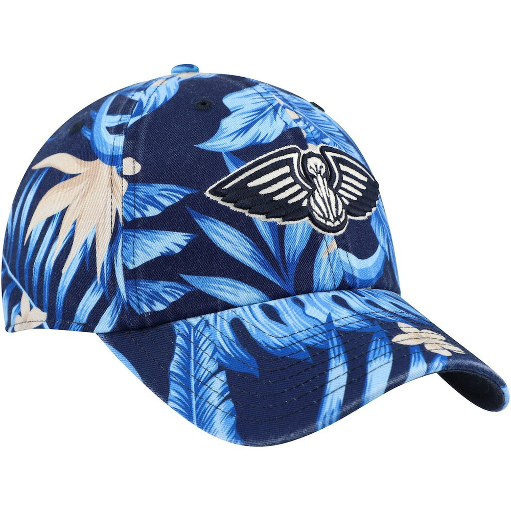 New Orleans Pelicans '47 Tropicalia Floral Clean Up Adjustable Hat Navy | 47 brand