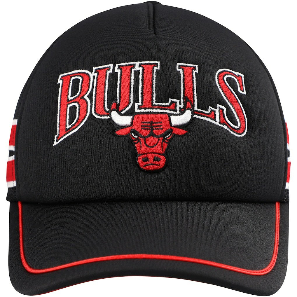 Chicago Bulls '47 Sidebrand Stripes Trucker Adjustable Hat Black | 47 brand online