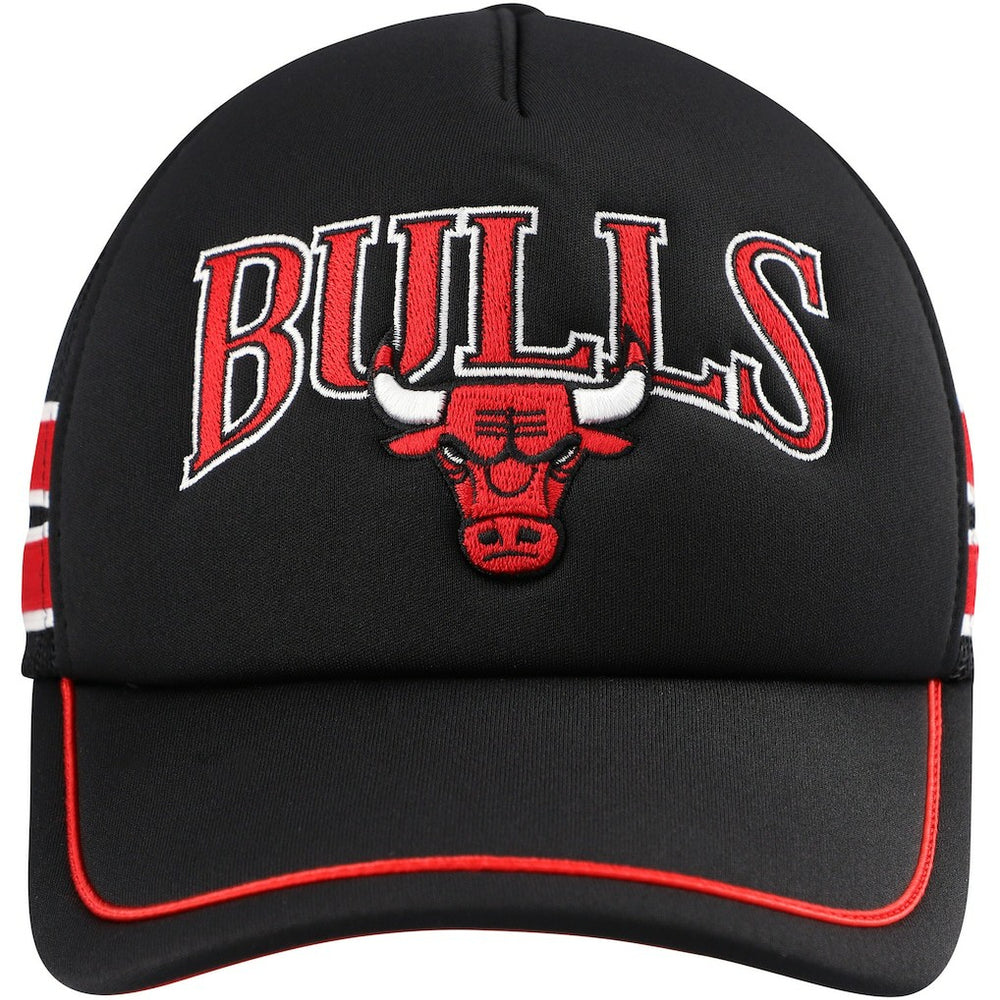Chicago Bulls '47 Sidebrand Stripes Trucker Adjustable Hat Black | 47 brand online