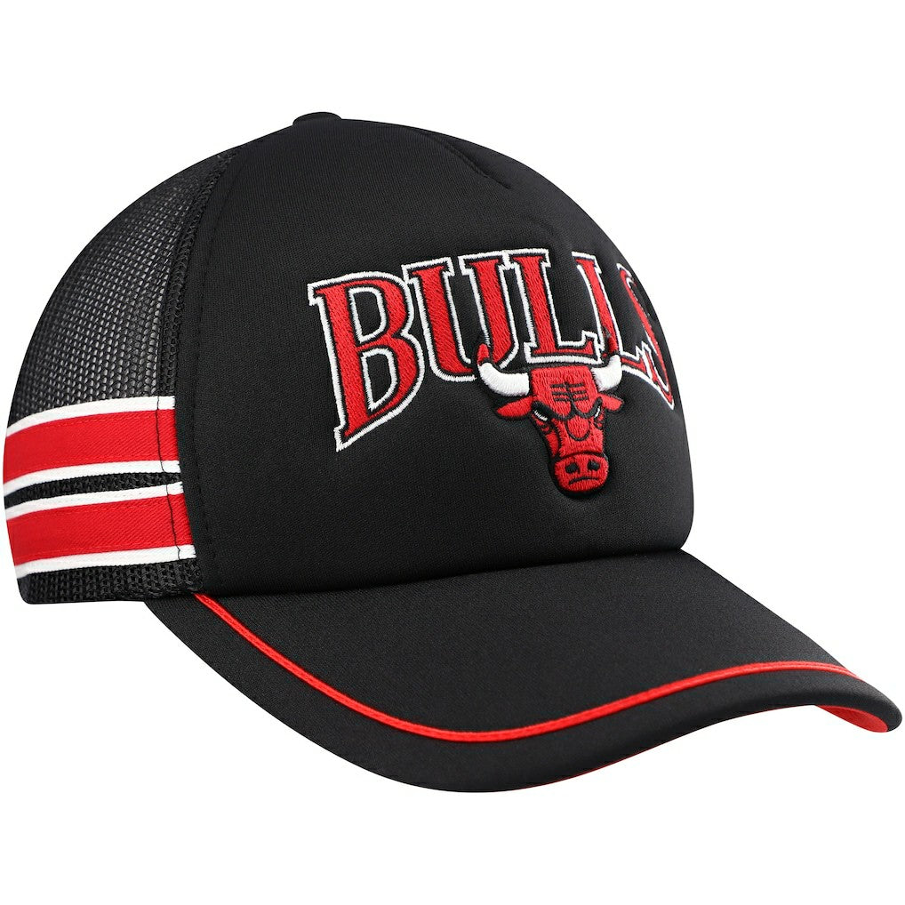 Chicago Bulls '47 Sidebrand Stripes Trucker Adjustable Hat Black | 47 brand online