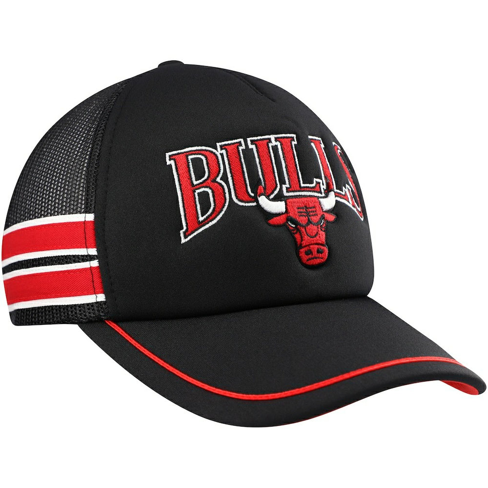 Chicago Bulls '47 Sidebrand Stripes Trucker Adjustable Hat Black | 47 brand online