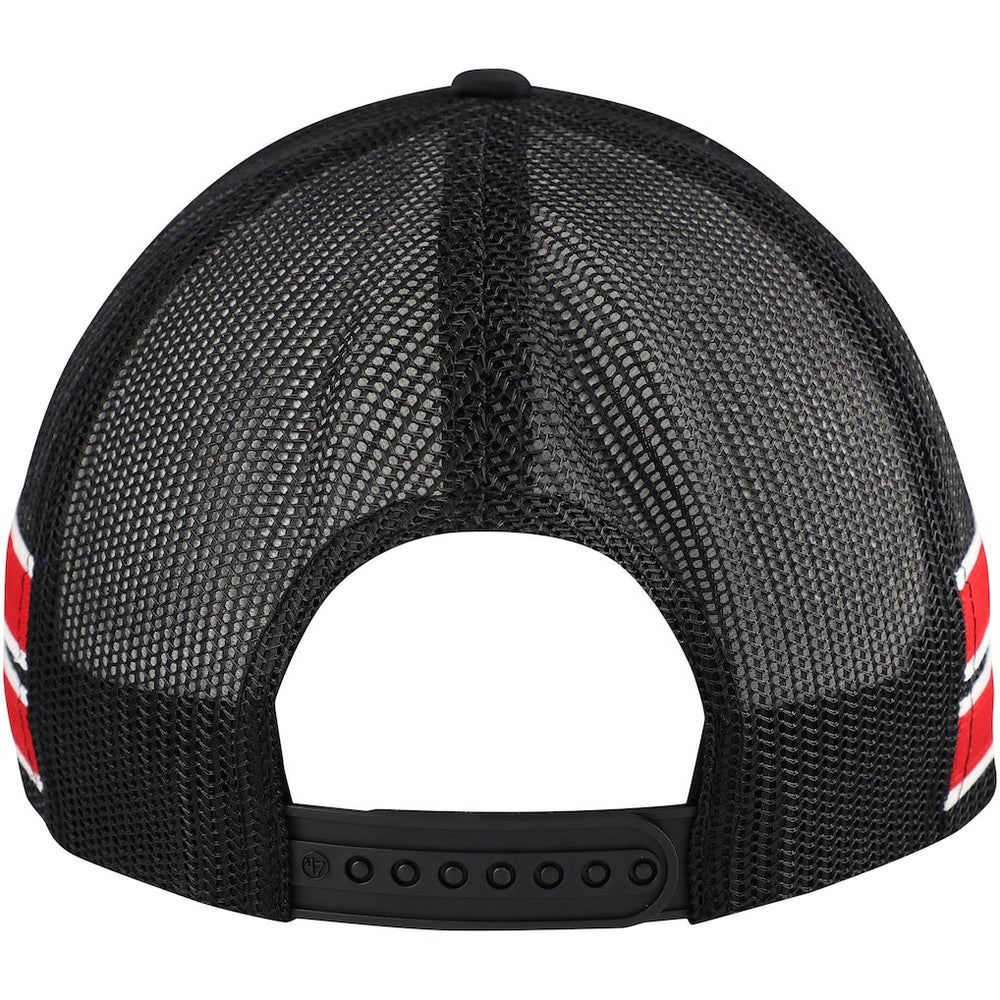 Chicago Bulls '47 Sidebrand Stripes Trucker Adjustable Hat Black | 47 brand online