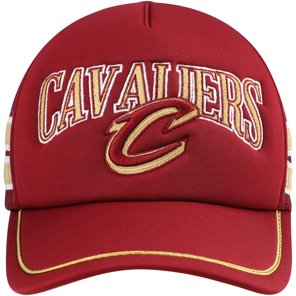 Cleveland Cavaliers '47 Sidebrand Stripes Trucker Adjustable Hat for sale Wine | 47 brand