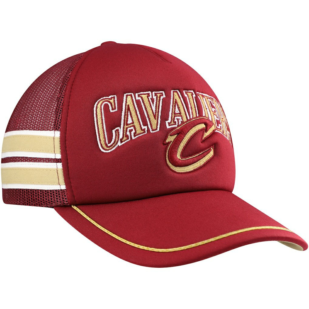 Cleveland Cavaliers '47 Sidebrand Stripes Trucker Adjustable Hat for sale Wine | 47 brand