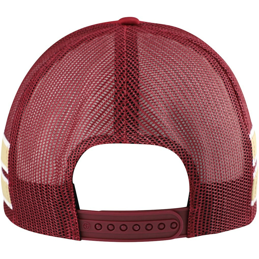 Cleveland Cavaliers '47 Sidebrand Stripes Trucker Adjustable Hat for sale Wine | 47 brand