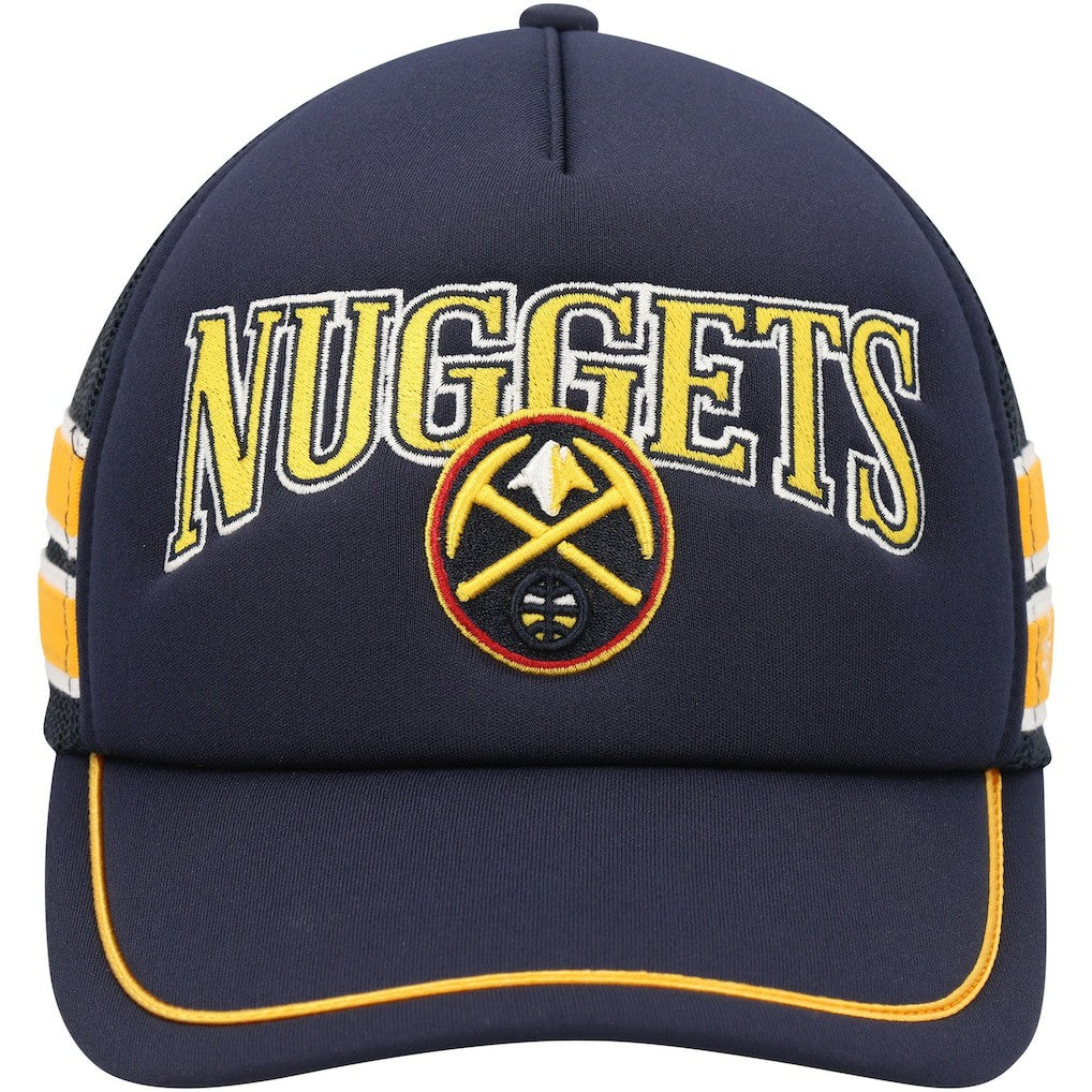 Denver Nuggets '47 Sidebrand Stripes Trucker Adjustable Hat for sale Navy | 47 brand