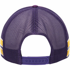 Los Angeles Lakers '47 Sidebrand Stripes Trucker Adjustable Hat Purple | 47 brand for sale