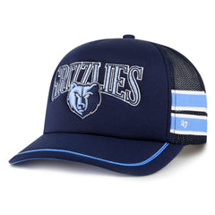 Memphis Grizzlies '47 Sidebrand Stripes Trucker Adjustable Hat Navy | 47 brand outlet
