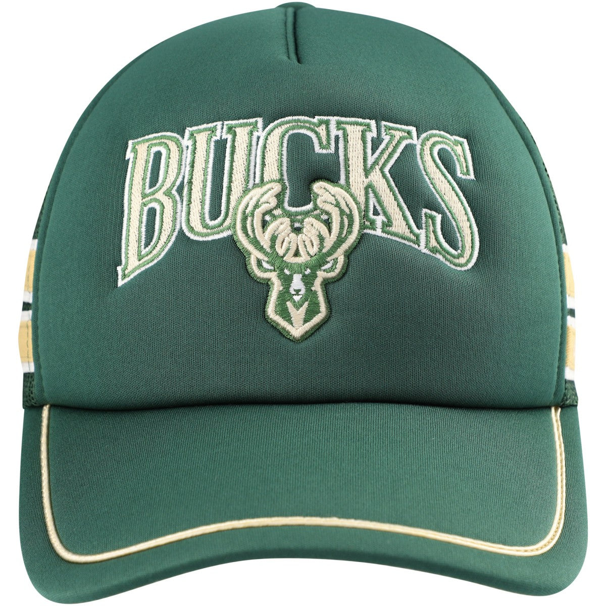 Milwaukee Bucks '47 Sidebrand Stripes Trucker Adjustable Hat Hunter Green | 47 brand