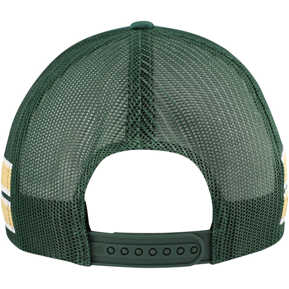 Milwaukee Bucks '47 Sidebrand Stripes Trucker Adjustable Hat Hunter Green | 47 brand