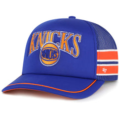 New York Knicks '47 Sidebrand Stripes Trucker Adjustable Hat Blue | 47 brand online