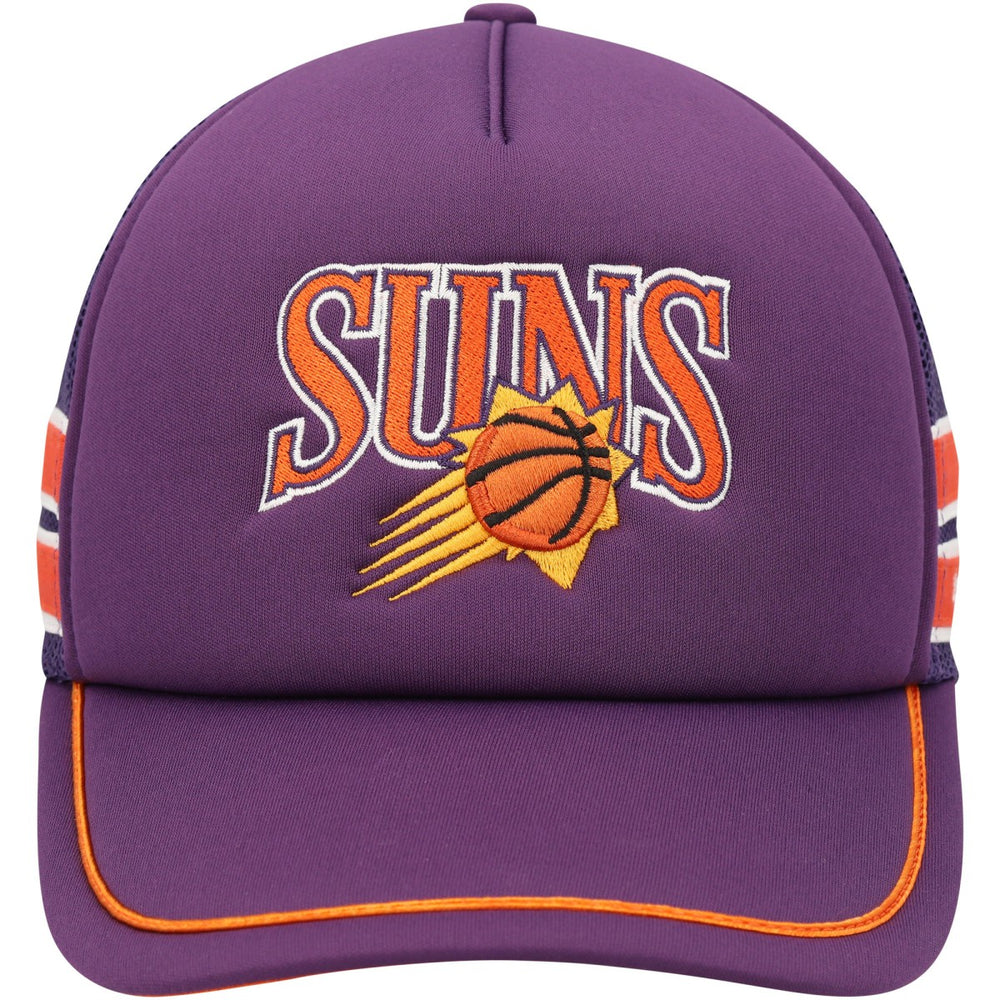 Phoenix Suns '47 Sidebrand Stripes Trucker Adjustable Hat Purple | 47 brand Lifestyle