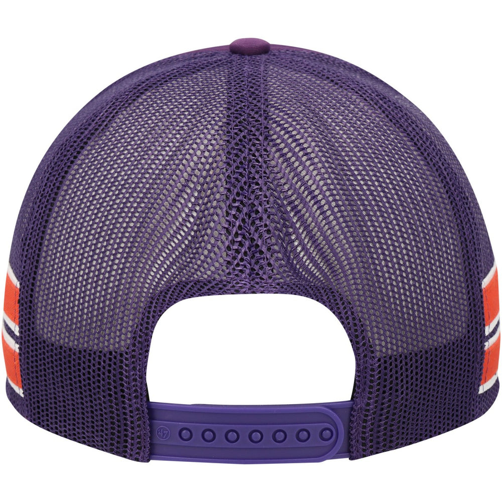 Phoenix Suns '47 Sidebrand Stripes Trucker Adjustable Hat Purple | 47 brand Lifestyle