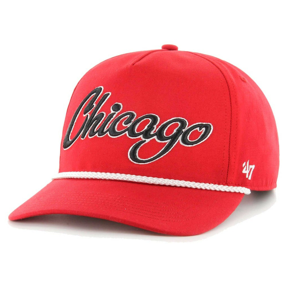 Chicago Bulls '47 Overhand Logo Hitch Adjustable Hat Red | 47 brand US