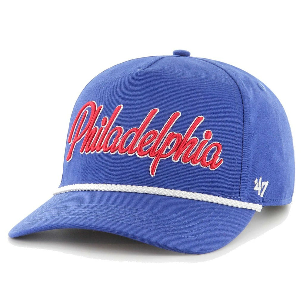 Philadelphia 76ers '47 Overhand Logo Hitch Adjustable Hat for sale Royal | 47 brand US