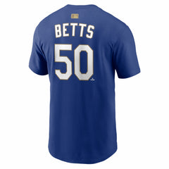 Mookie Betts Los Angeles Dodgers Nike 2026 Gold Collection Name & Number T-Shirt - Royal - Nike Discount