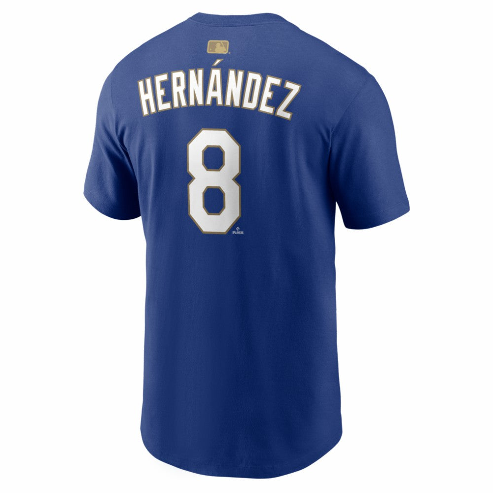 Enrique Hernández Los Angeles Dodgers Nike 2026 Gold Collection Player Name & Number T-Shirt - Navy - Nike Discount