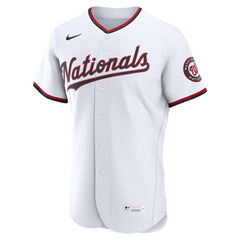 Washington Nationals Nike Home Authentic Custom Jersey - White - Nike on Sale