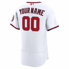 Washington Nationals Nike Home Authentic Custom Jersey - White - Nike on Sale