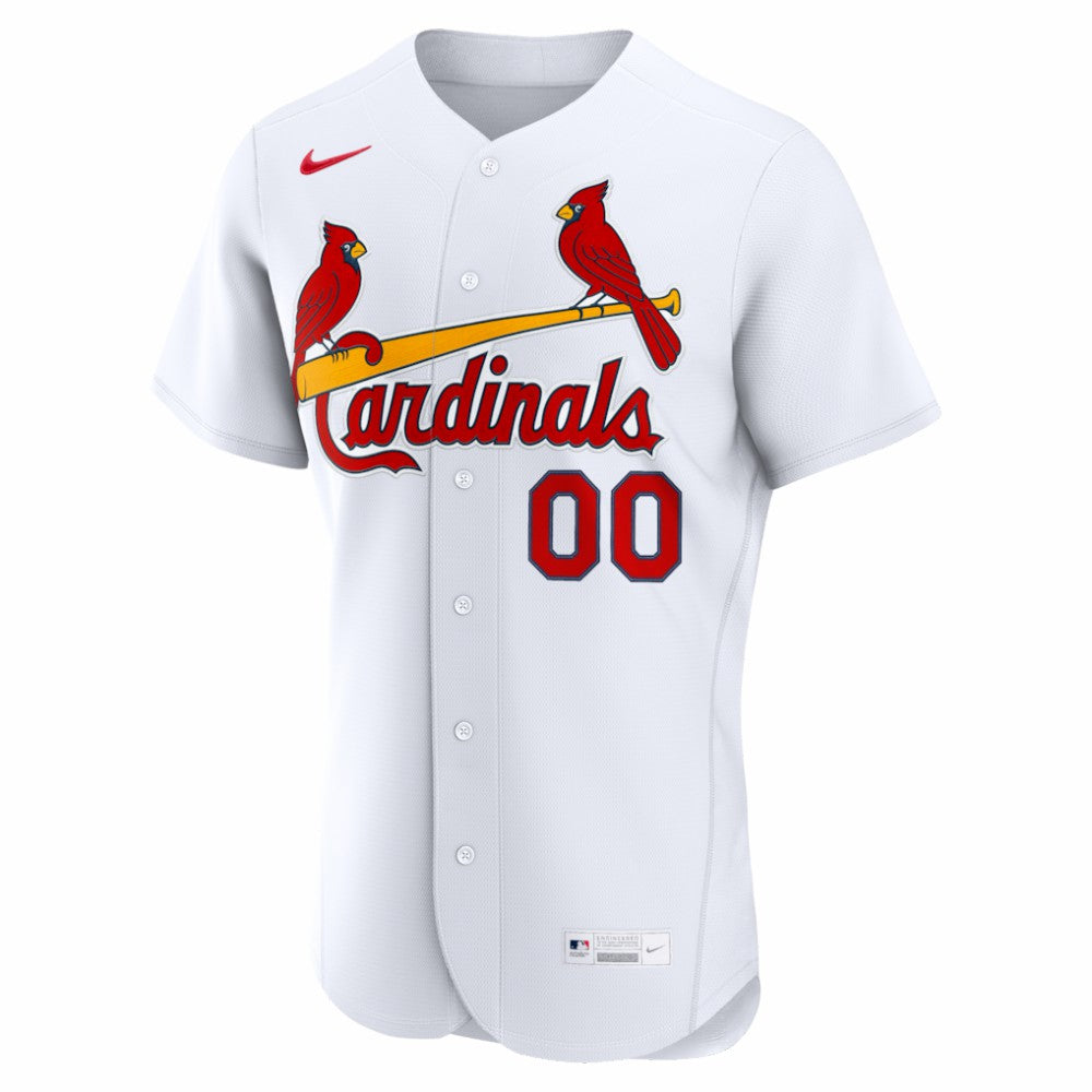 St. Louis Cardinals Nike Home Authentic Custom Jersey - White - Nike Discount