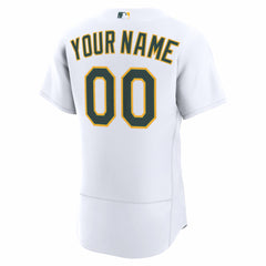 Athletics Nike Home Authentic Custom Jersey - White - Nike Sale