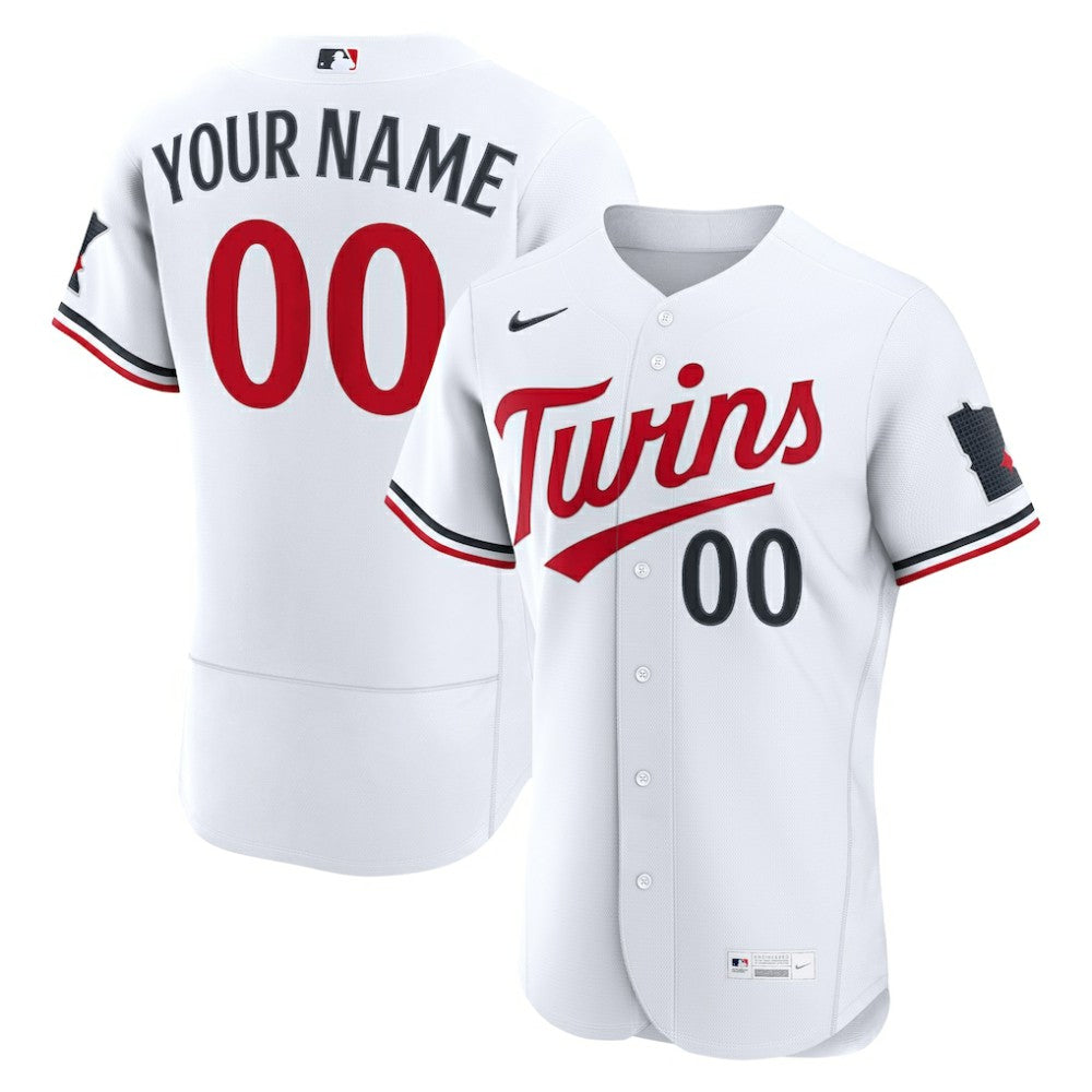 Minnesota Twins Nike Home Authentic Custom Jersey - White - Nike Online