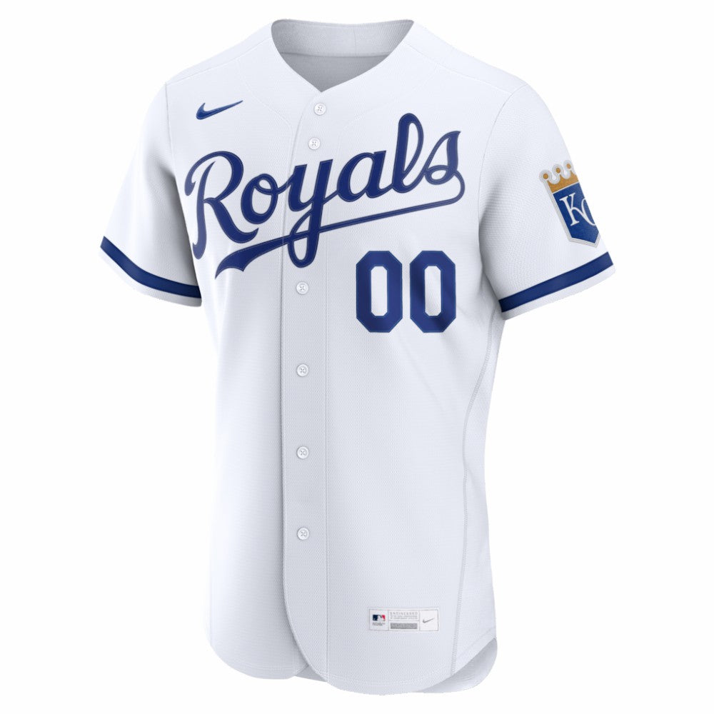 Kansas City Royals Nike Home Authentic Custom Jersey - White - Nike Online